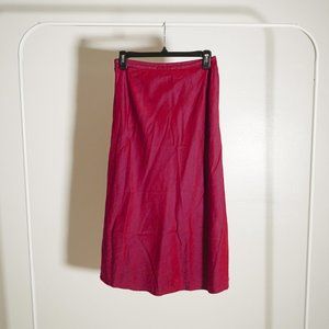 LOFT Ann Taylor Silk Midi Skirt